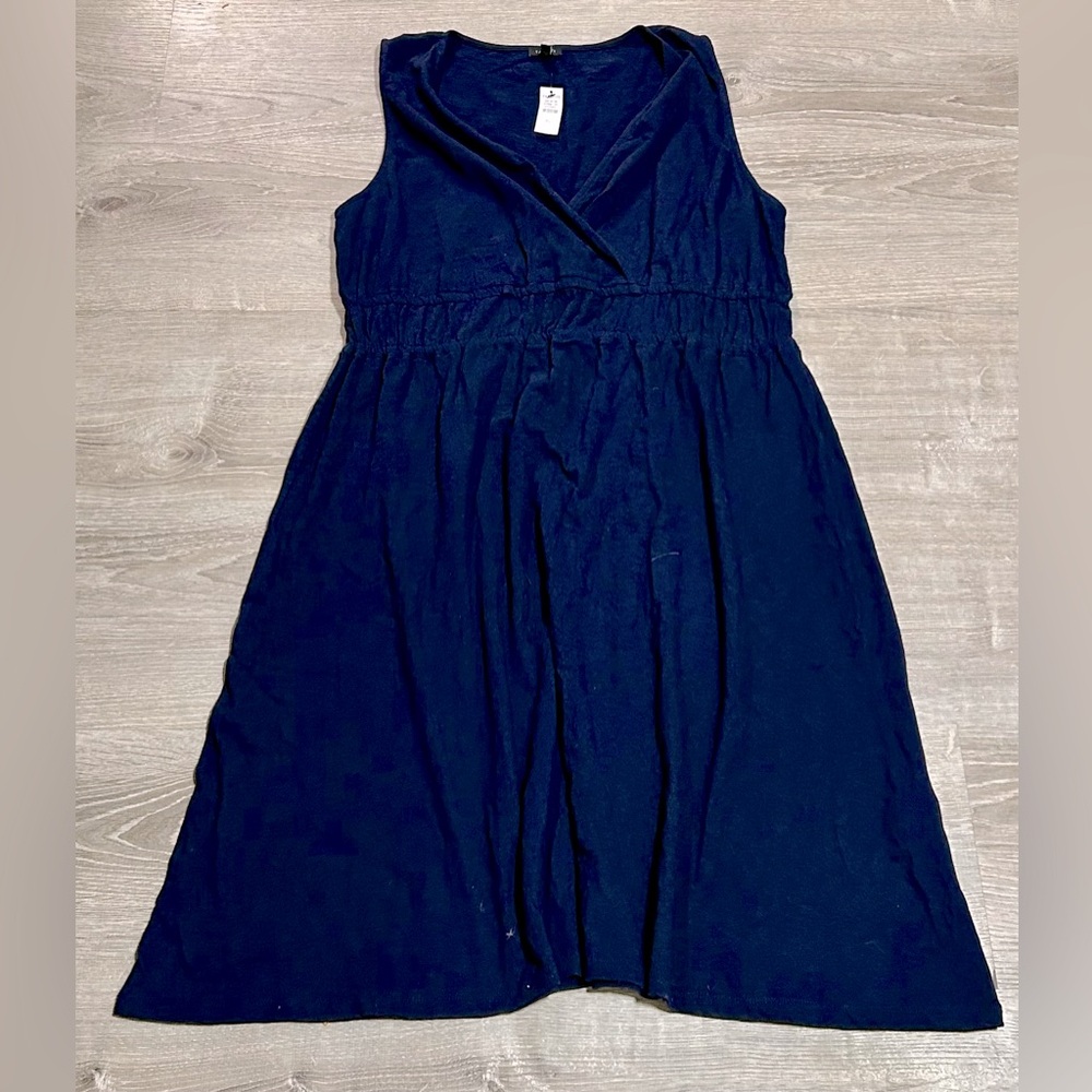 NWT Talbots Blue Faux Wrap Dress Size XL